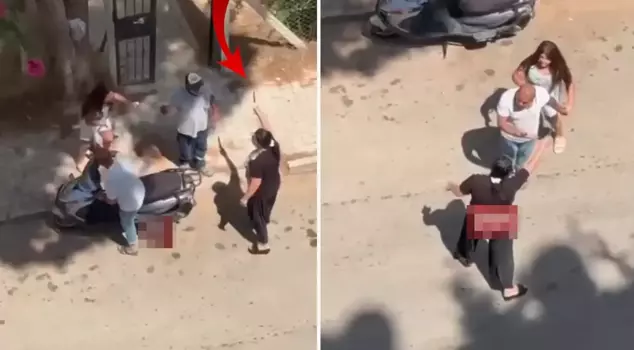 He chased his own child with a knife, and the little girl's screams echoed through the street.