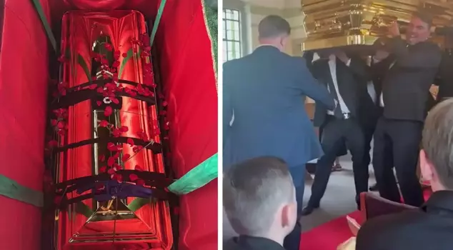 A Grand Farewell to the Nomadic Family Leader: A Week-Long Farewell Tour with a Coffin Made of Solid Gold