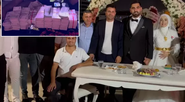 At the tribal wedding, the bride and groom were gifted 20 million lira and 5 kilograms of gold.