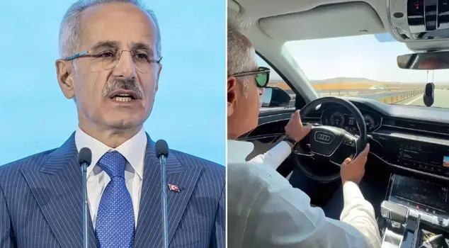 Minister Uraloğlu, who exceeded the speed limit, was fined by the gendarmerie.