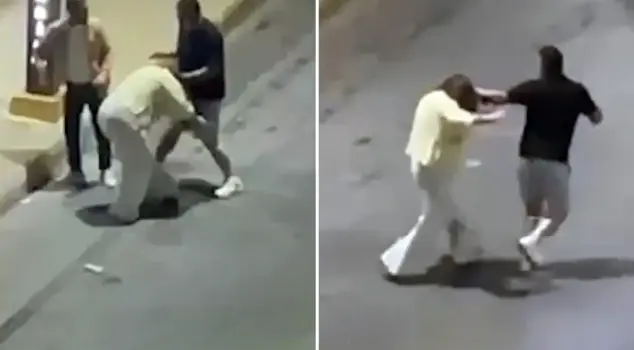 He dragged the woman he had beaten in the middle of the street by her hair and forced her into the car.