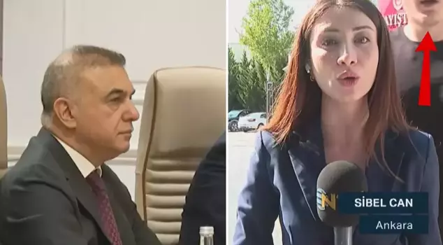 While the reporter was explaining the civil servant salary increase, a voice from behind made a strong impact on the broadcast.