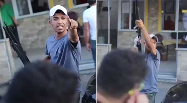 In a street interview, a scandalous threat: 