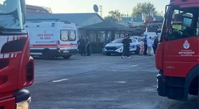 Fire at Haydarpaşa Port: 1 staff member injured.