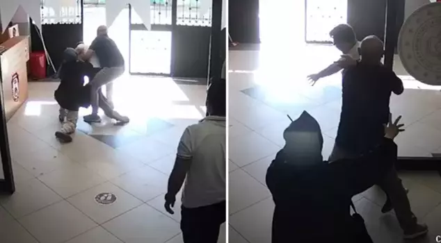 The parent whose request was denied attacked with a knife.