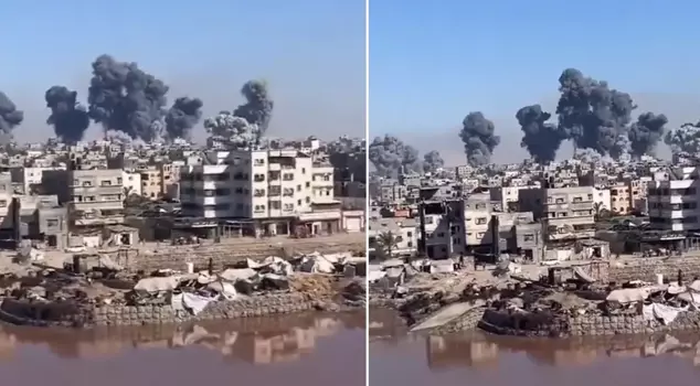 Israel has launched a full-scale invasion! The first images from Gaza, which was hit from the air.