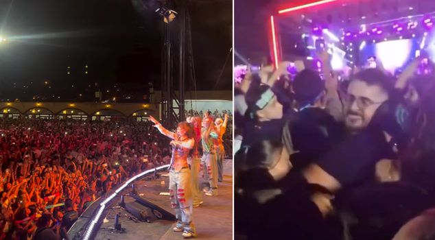 Unwanted footage at the Manifest concert! A moment from Tokat captured on camera.
