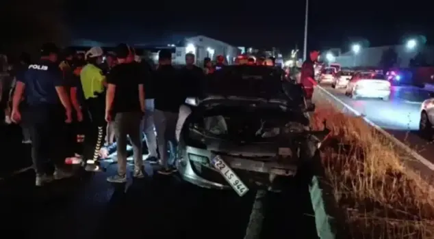 Terrible accident in Tekirdağ! 1 dead, 2 injured.