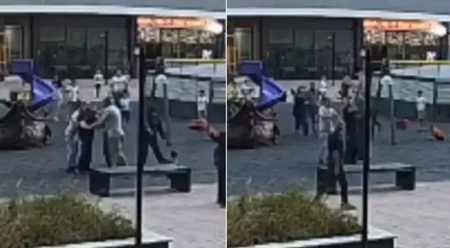The event that shook the district! A huge man instilled terror in two 6-year-old children.