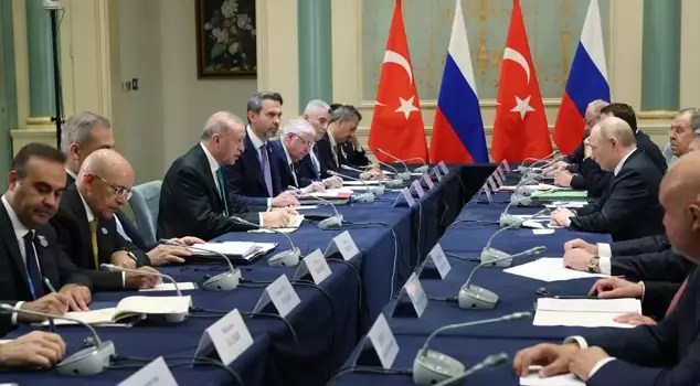 President Erdoğan and Putin are meeting! Here is the first image.