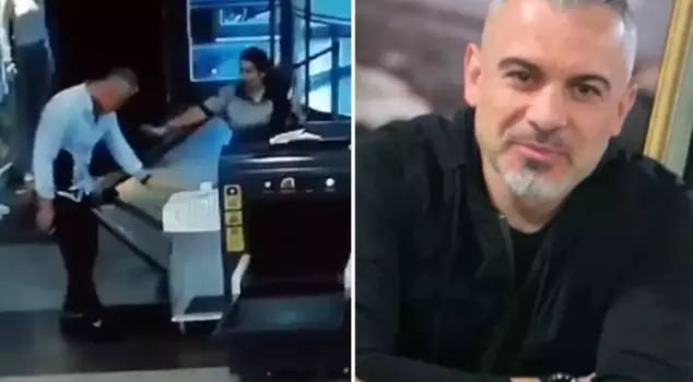 New footage of the brutal murder of the shopping mall manager who was stabbed to death.