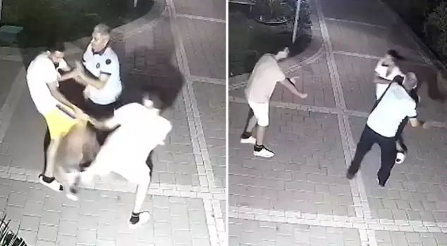 The little child was beaten up in the site garden.