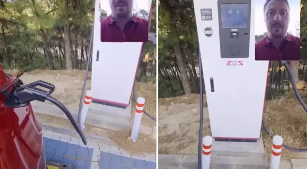 The scene he witnessed at the charging station drove the citizen crazy.