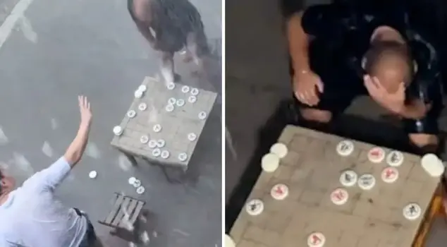 He lost the chess match and spent four hours in the rain trying to figure out the reason for his defeat.