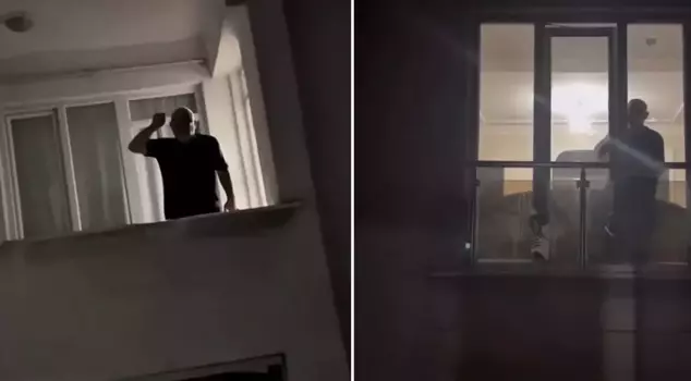 The woman sitting alone experiences this nightmare every night.