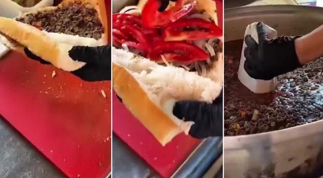 A sandwich with tantuni sold for 35 TL by a business has become a hot topic.