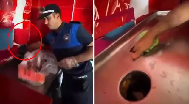 A disturbing setup at a butcher shop in Gaziantep: Spoiled meat served to the public.