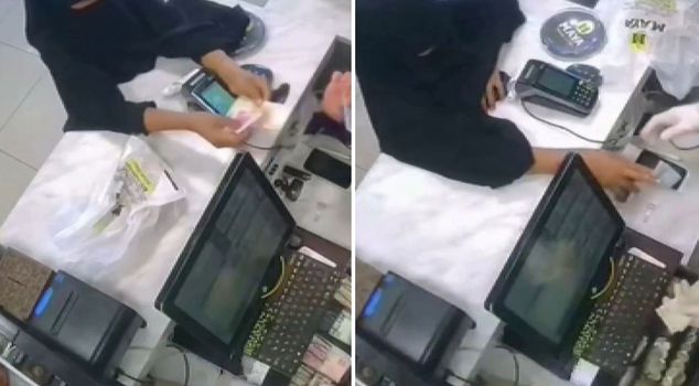 قام بعمله المشين وظن أن أحدًا لم يرَ، لكن الكاميرا كانت تسجل.