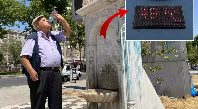 While part of the country is battling heavy rainfall, the temperature in Şanlıurfa has reached 49 degrees.