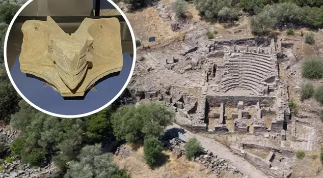 A 2,200-year-old sundial was found in the ancient city of Aigai.