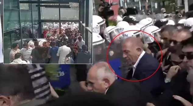 Gürsel Tekin entered the CHP Provincial Headquarters while the protests were ongoing.