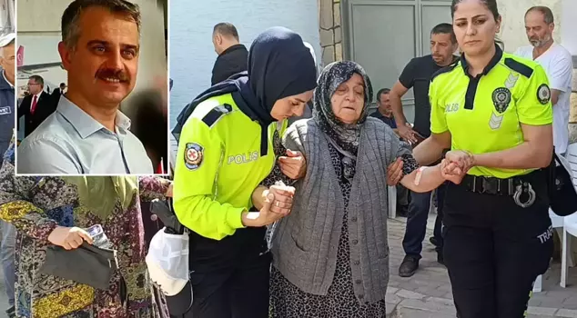The mother of the martyr police chief was hospitalized.