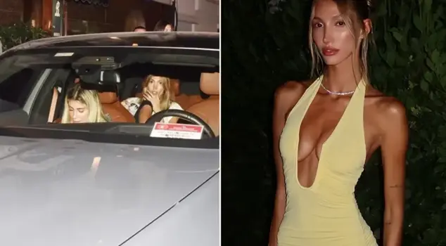Şevval Şahin appeared at the event in a vehicle marked 'For Official Use Only'.