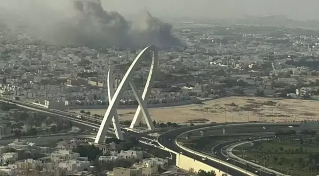 The first response from Qatar to Israel's attack.