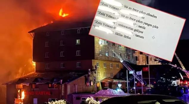 In the fire disaster at Kartalkaya, the hotel manager first called the hotel officials and said, 
