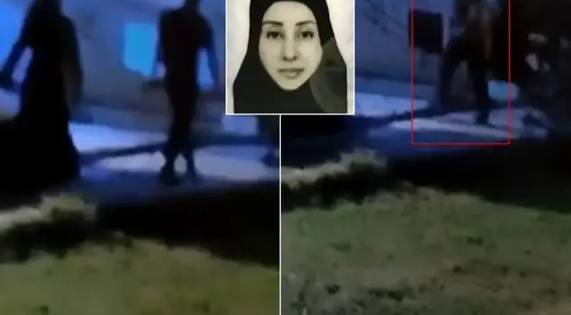 The final moments of Hanım Biçer, who was strangled with a headscarf by her ex-husband, captured on camera.