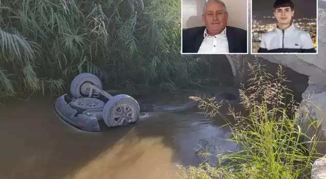 A father and his son drowned after their vehicle overturned in an irrigation canal.