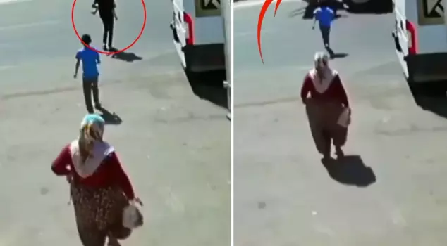 Chilling moments: Everyone watching the footage is asking the same question.