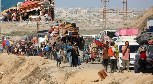 Israel has brought explosive-laden trucks into Gaza, and the number of people fleeing the city is steadily increasing.