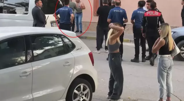 He held a knife to his throat in front of his daughters, and the police had a hard time convincing him.