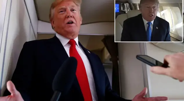 Trump narrowly escaped death! The presidential plane was almost in a collision with a passenger plane.