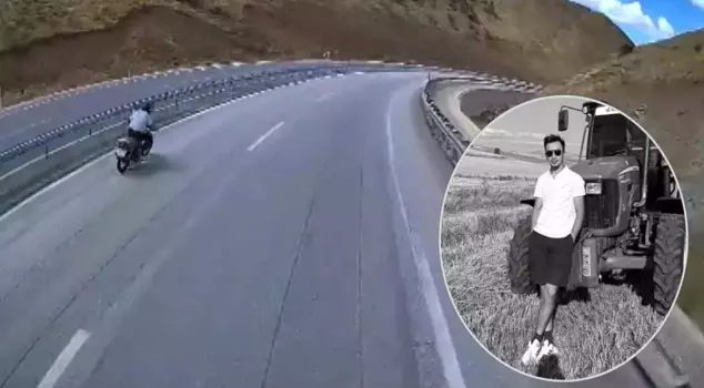 He went to his death on his newly acquired motorcycle: The moment of the accident was captured by the vehicle's camera.