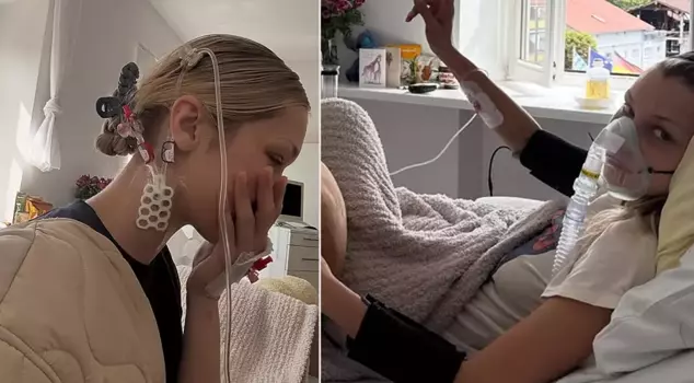 Scary post from Bella Hadid: Photos from the hospital bed have emerged.