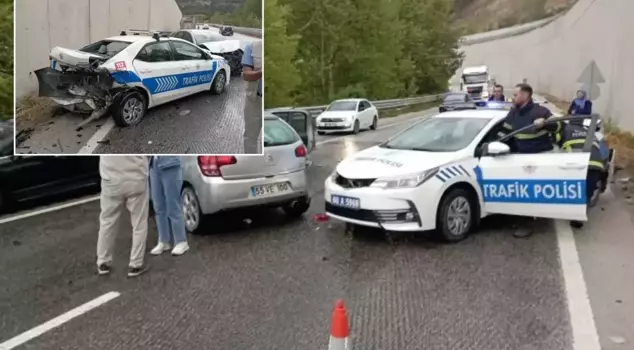 The police team responding to the accident had an accident themselves! The toll is severe.