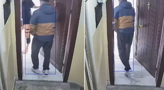 The courier who entered the home of the female customer was released under judicial control.