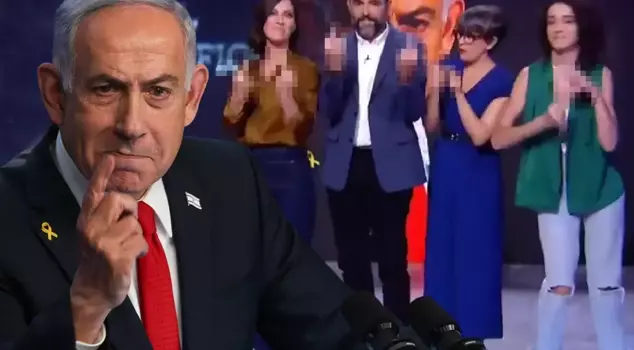 Shocking moments on the television program! They showed Netanyahu the middle finger.