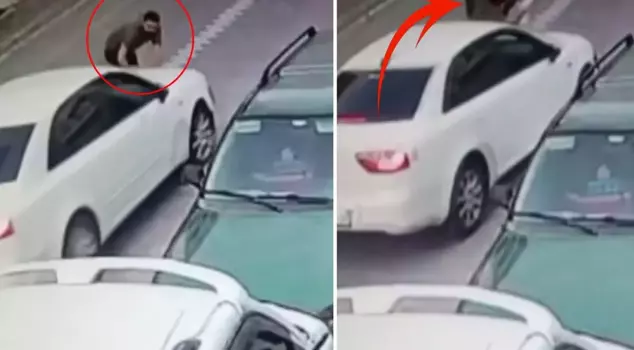 Like a father: He threw himself in front of the car for his son.