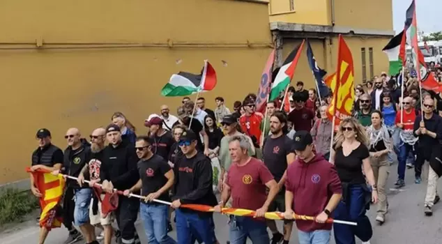 In Italy, dockworkers blocked the shipment of weapons to Israel.