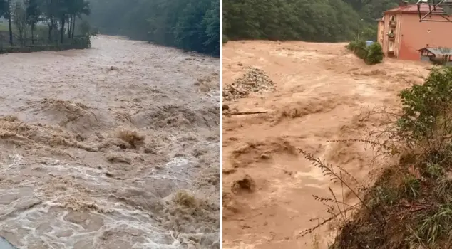 Critical warning for Rize hit by Selin: Do not approach riverbeds.