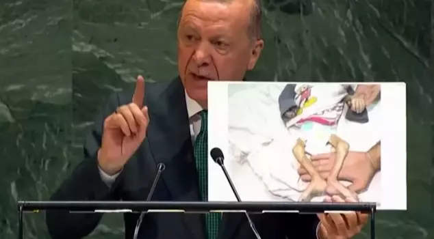The moment President Erdoğan's eyes filled with tears at the UN podium: My heart is aching.