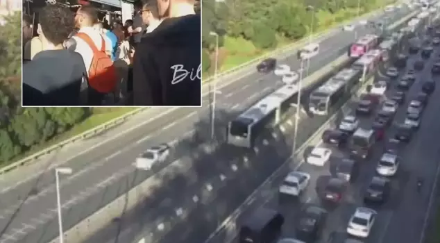 Two metrobuses collided in Kadıköy.
