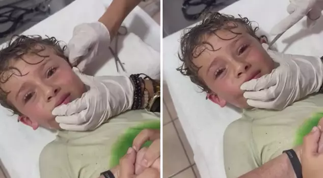 The child who felt movement at the beginning had a live crab in his ear.