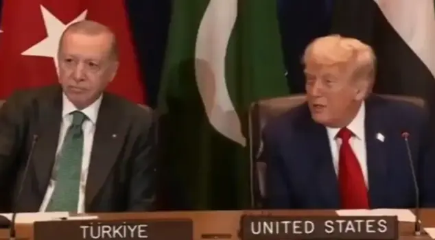 Trump and Erdoğan side by side at the UN summit.
