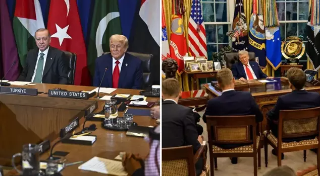 Trump, who included President Erdoğan in the broadcast, showed his chosen side at the table.