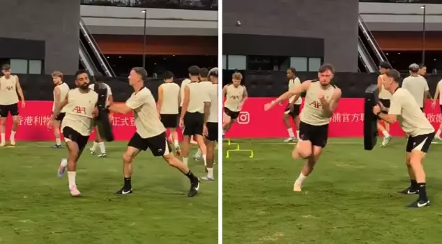 Liverpool's training shook social media.