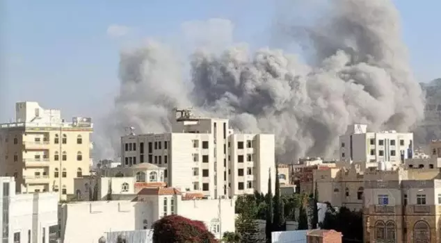 Israel strikes Yemen's capital, Sana'a: Smoke is rising from the area.